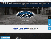 Tablet Screenshot of oaklandfordlincoln.ca